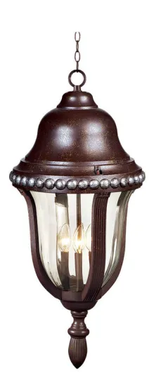 Aluminum Glass 3 * 100w E27 Outdoor Ceiling Lights Ip65 Droplight