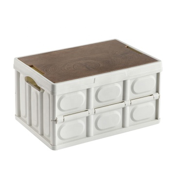 Hiking Camping Collapsible Container with Wood Lid - Top Sponsor Listing
