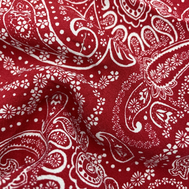 Ethnic Style Patterns Viscose Rayon Mixed Fabric