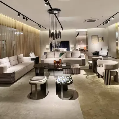 Frosted Cowhide Leather Sofas