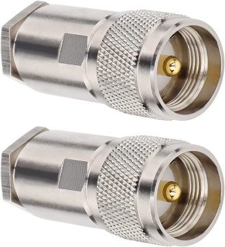 ตัวเชื่อมต่อตัวหนีบปลั๊กตัวผู้ของ UHF สำหรับสายเคเบิล LMR400 และ RG213