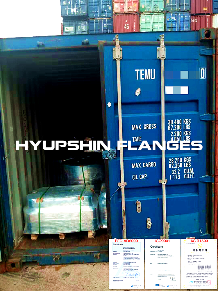 Hyupshin Flanges Ship Containers Shipping