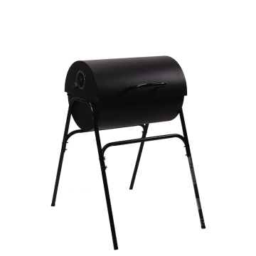 F13 Large Commercial Cooking Capacity Charcoal Barrel Bbq Grill Trolley Smoker Barbecue Grill