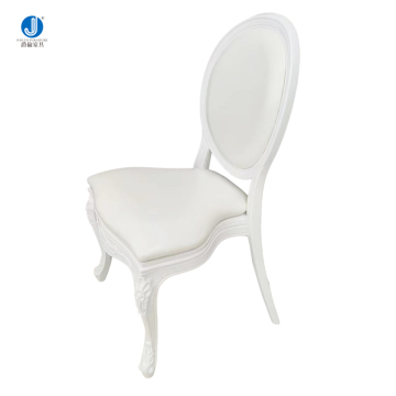 Stackable White PP Plastic Round Back Luxury Chairs for Sale - China Factory Direct