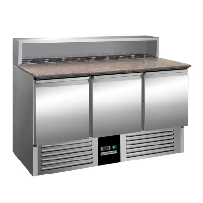 Air-Cooled Table Refrigerator Under Counter Refrigerator Commercial Counter Pizza Prep Table Refrigerator