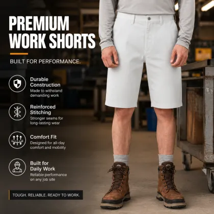 Chino Work Shorts Multiple Waist Uniform