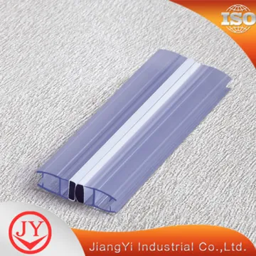 Rubber PVC material curved shower screen seal