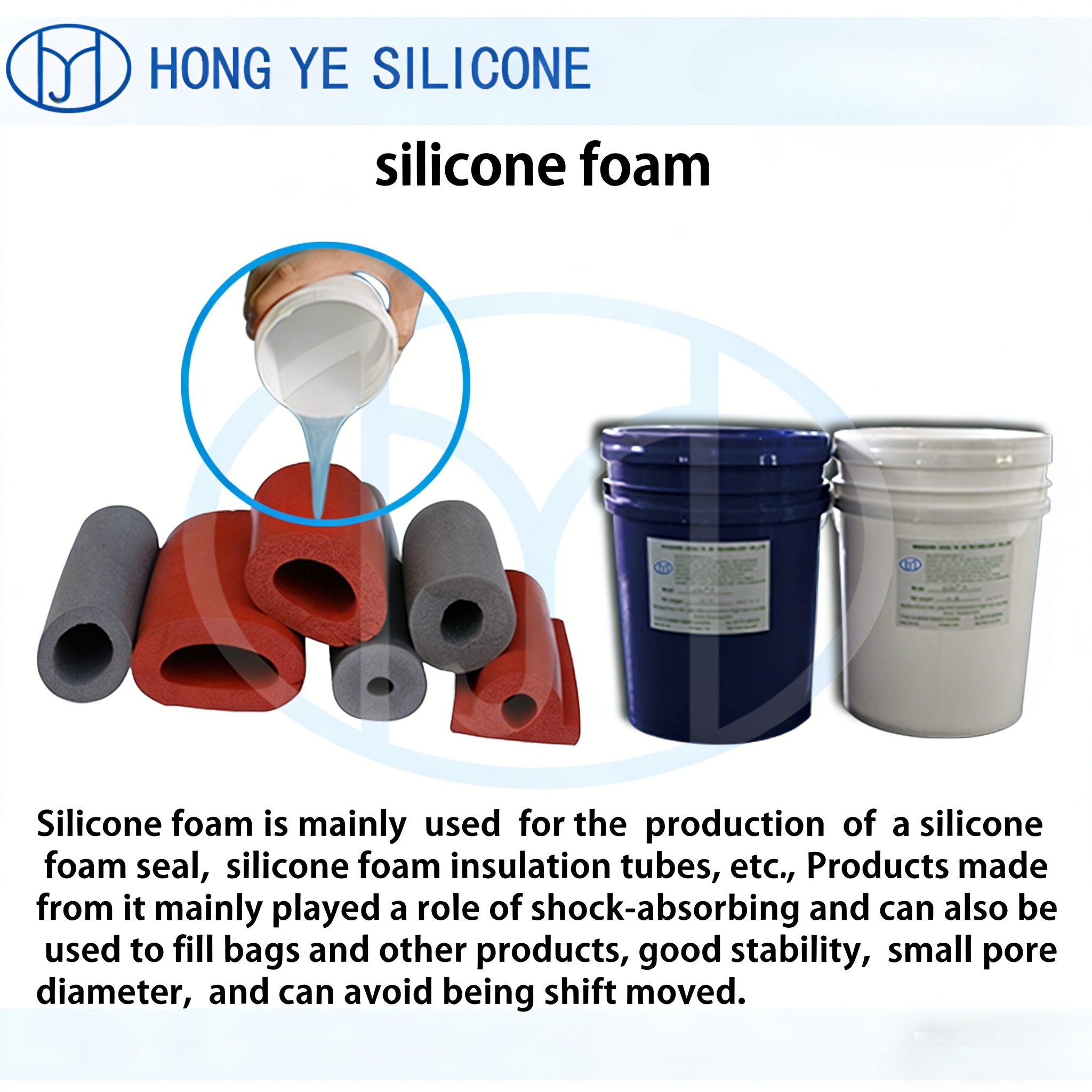 silicone foamed