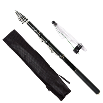 Telescopic Fishing Rod: Manufacturer's Carbon Fiber Spin Casting Surf Rod 1.8-3.6m