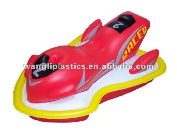 PVC Inflatable Motor Shape Kid Ride, Motorboat, Float Boat