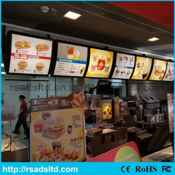 LED Hanging Menu Board Light Box
