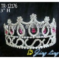 Red Round Custom King And Queen Crown