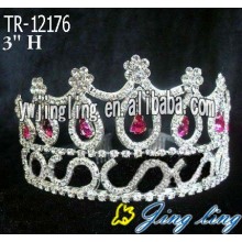Red Round Custom King y Queen Crown