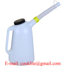 3 Litre Double Cap Oil Measuring Jug Plastic Fuel Water Container Polyethylene Plastic Fuel Water Pitcher