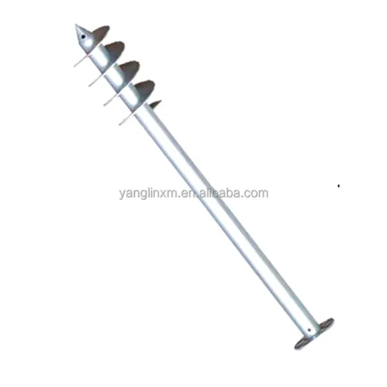 Galvanized Carbon Steel Garden Fence Post Ground Screws Anchors