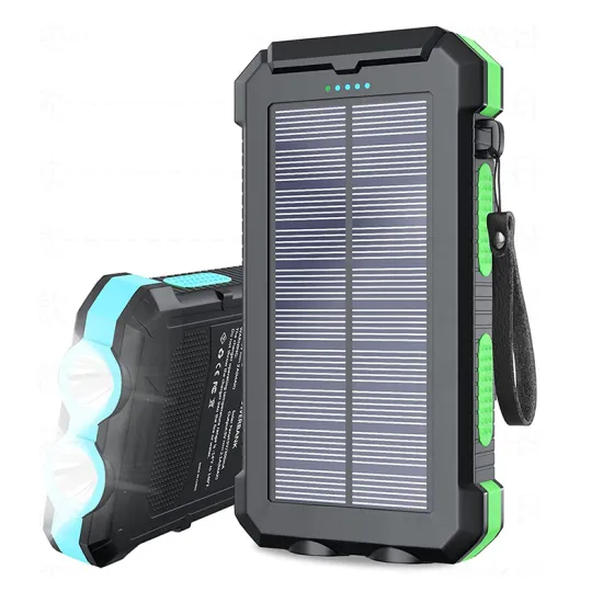 Factory ODM OEM Travel Slim 2USB 20000mAh Waterproof Portable Solar Power Bank