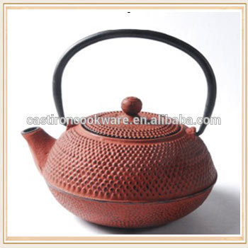 Colored Decorative Cast Iron Teapot with Enamel Coating
