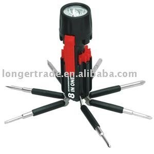 8 In One Screwdriver With Torch, High Quality 8 In One Screwdriver With