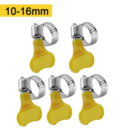 Adjustable Plastic Handle Hand Twist Hose Clamps
