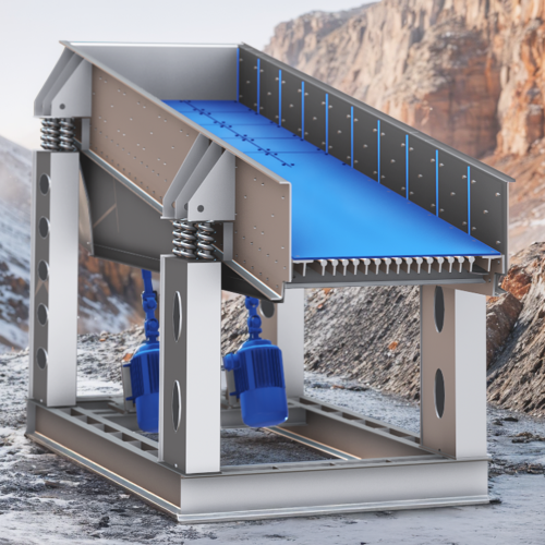 Alimentateur vibrant à haute efficacité pour la manutention des matériaux