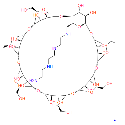 Mono- (6-triethylenetetramine-6-deoxy) -β-cyclodextrin CAS: 65294-33-9