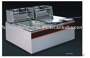 Double stainless steel electric fryer
