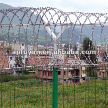 Cross type razor barbed wire mesh / BTO-10
