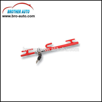 High quality stainless steel standard size 3key car steering wheel lock with CE steering wheel combination lock