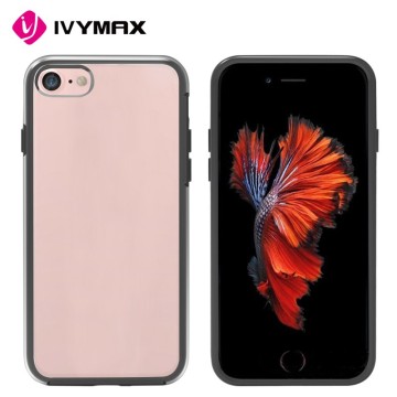New candy color clear case for iphone 7 2 in 1 cell phone case