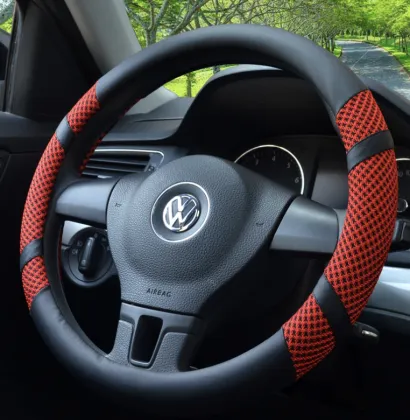 Mesh Breathable Sweat-absorbing Summer Ice Silk Steering Wheel Cover