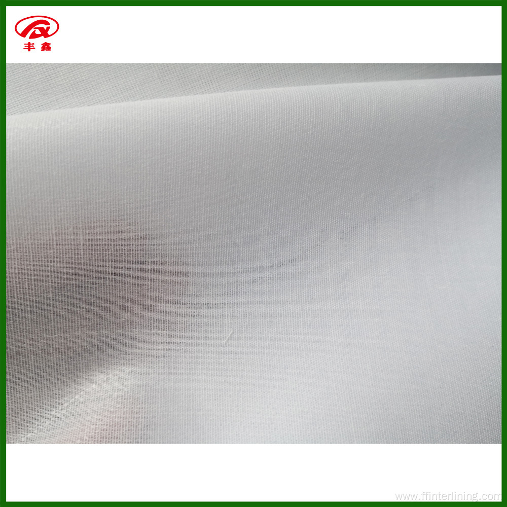 Cotton Fabric Fusible Shirt Collar Fusing Interlining