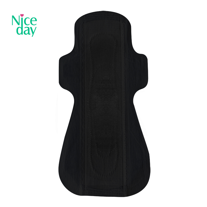 All Black Luxury Bamboo Charcoal Sanitary Pad
