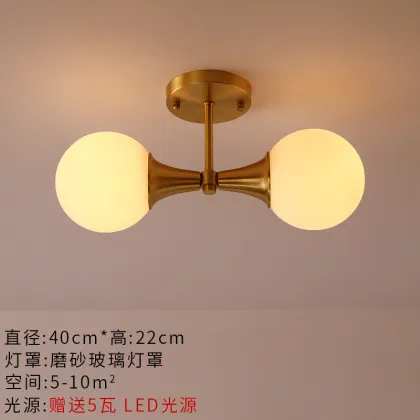 Copper Design Luxury Ceiling Lights for Indoor Gold Metal Aisle Corridor Decor