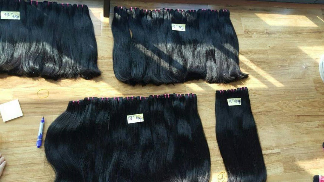 LSY  Wholesale double drawn human bundles unprocessed cuticle aligned raw virgin indian hair vendor from india, raw indian hair