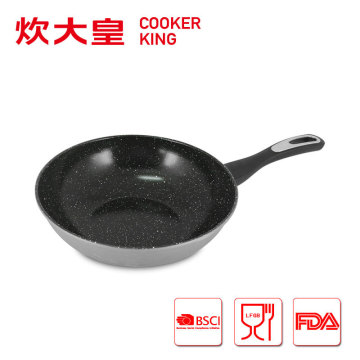 2015 CKG7628 carbon steel marble coating wok