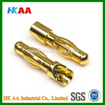 China supplier male / female gold plated brass connector