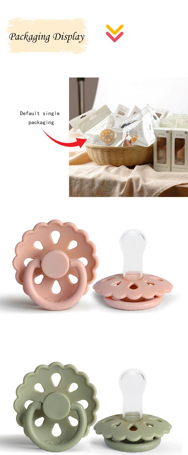 silicone pacifier MFZ-E020