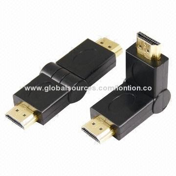 180-degree HDMI Male to Male Adapter with Convenient and Flexible Connection
