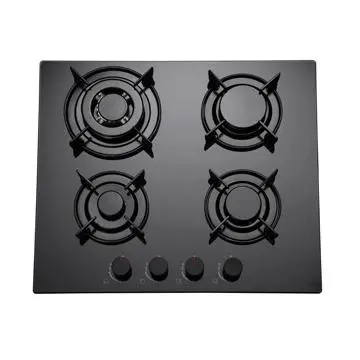 Flat steel pan support Four Burners gas cooker
