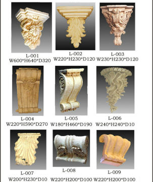 Vintage Decorative Sandstone Carvings Corbels Polished For Home
