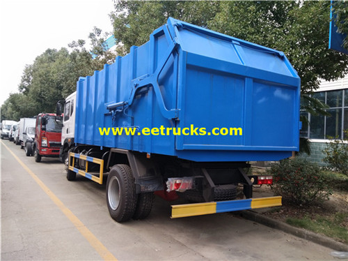 12 CBM Dongfeng Docking Trash Trucks