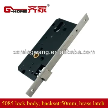 5085 lock body with brass latch and bolt mortise door lock