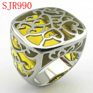 New Arrival Fashion 316L Stainless Steel Ring Jewelry (SJR990)