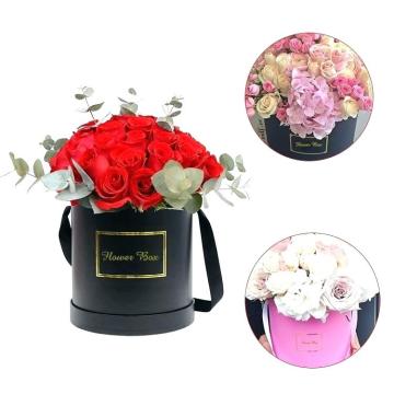 Round Cardboard Flower Tube Packaging For Valentine's Day