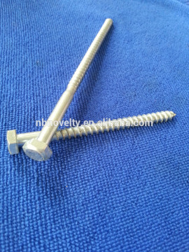 Carbon Steel Hex Lag Wood Screws with DIN571 Zinc Plated
