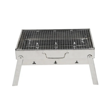 Portable Folding Stainless Steel Charcoal BBQ Grill for Outdoor Use
