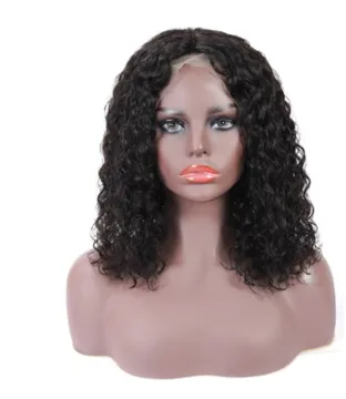 Afro Curly Wigs Lace Front Bob Curly Wigs Natural Hairline 180% Density Lace Frontal Remy Human Hair Wigs For Black Women