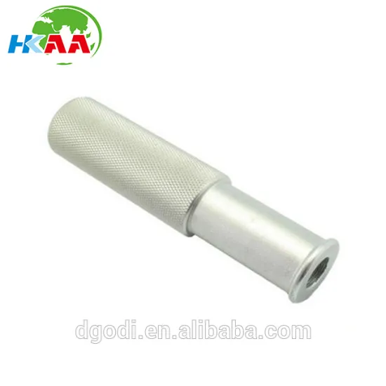 Customized aluminum knurling hollow inner thread bar made in china