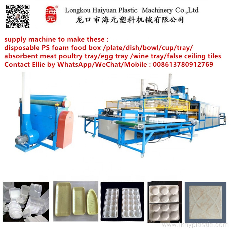 Foam Plastic Plates Food Box Making Machine