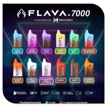 Mosmo flava 7000 puffs pod pakai 16ml 700mAh